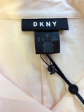 BRAND NEW DKNY BLUSH BOTANICAL GARDEN COLD SHOULDER SHIRT SIZE US M, UK L