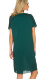 BRAND NEW BY MALENE BIRGER LINANA BOTTLE GREEN CAP SLEEVE SHIFT DRESS SIZE 38 UK 10