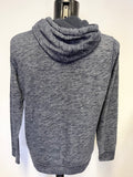 HOLLISTER NAVY BLUE LONG SLEEVED HOODED SWEATSHIRT SIZE M