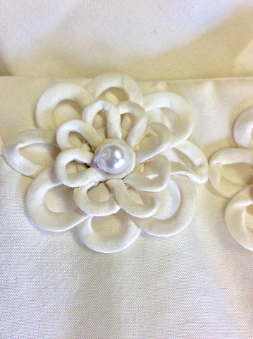 FORGET ME NOT IVORY 100% SILK WEDDING DRESS SIZE 14