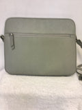 BRAND NEW RADLEY LIGHT GREY LEATHER  COATED MEDIUM ZIP TOP CROSS BODY BAG
