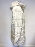 THE NORTH FACE IVORY PADDED QUILTED COAT SIZE M