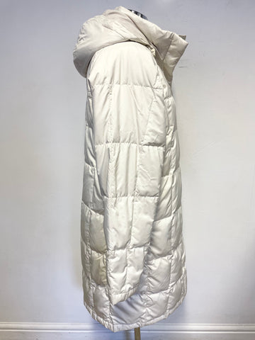 THE NORTH FACE IVORY PADDED QUILTED COAT SIZE M