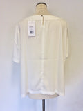 BRAND NEW ARTIGIANO WHITE SHORT SLEEVE TOP SIZE 24