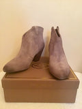 BRAND NEW ASH JALOUSE SUEDE ANKLE BOOT IN STONE SIZE 7/40