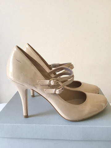 BRAND NEW WITH DEFECT CARVELA KELLY NUDE 2 STRAP MARY JANE HEELS SIZE 6/39