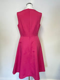PRECIS FUSHIA PINK SLEEVELESS A LINE DRESS SIZE 8