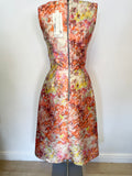 BRAND NEW DAMSEL IN A DRESS ORANGE & MULTI COLOURED FIT & FLARE DRESS SIZE 8
