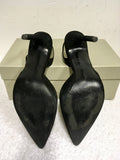 GUESS BLACK SUEDE SLINGBACK HEELS SIZE 5/38