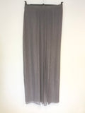 BRAND NEW REISS MANHATTAN GREY METALLIC MAXI SKIRT SIZE 10