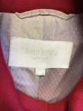RONIT ZILKHA RED MILITARY STYLE FITTED JACKET SIZE 12