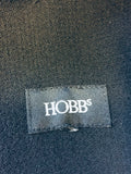 HOBBS BLACK DOUBLE BREASTED WOOL JACKET SIZE 16