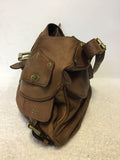 MULBERRY JONI BROWN SOFT LEATHER CROSS BODY SLOUCH HOBO BAG