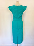 BRAND NEW THE PRETTY DRESS COMPANY SO COUTURE TURQOUISE PENCIL DRESS SIZE 14