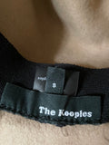 THE KOOPLES CAMEL 100% WOOL FEDORA HAT SIZE S