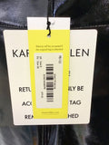 BRAND NEW KAREN MILLEN BLACK PVC FRONT STRETCH LEGGINGS SIZE 8