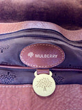 MULBERRY ALEXA OAK TAN BUFFALO LEATHER CROSS BODY STRAP SATCHEL BAG