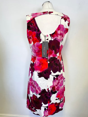 BRAND NEW PHASE EIGHT ALICE MULTICOLOURED FLORAL PRINT SLEEVELESS SHIFT DRESS SIZE 14