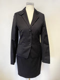 LK BENNETT GIANNA BLACK 100% VIRGIN WOOL PENCIL DRESS & JACKET SIZE 8