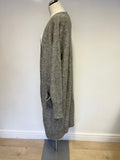 & OTHER STORIES GREY MOHAIR BLEND LONG CARDIGAN SIZE M