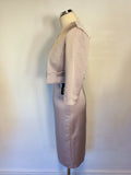 BRAND NEW VERA MONT OYSTER BEIGE & PINK PENCIL DRESS & BOLERO JACKET SIZE 8