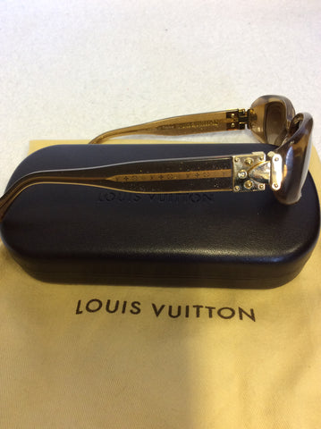 LOUIS VUITTON HONEY BROWN GLITTER SOUPÇON SUNGLASSES