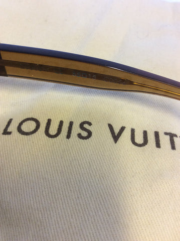 LOUIS VUITTON HONEY BROWN GLITTER SOUPÇON SUNGLASSES