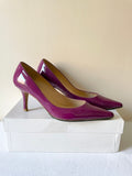 LK BENNETT STAR PURPLE PATENT LEATHER HEELS SIZE 7/40