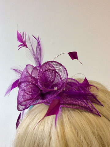 BRAND NEW MAX & ELLIE MAGENTA PINK FASCINATOR ON A HEADBAND