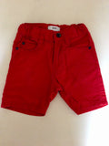HUGO BOSS RED COTTON SHORTS AGE 9 YEARS