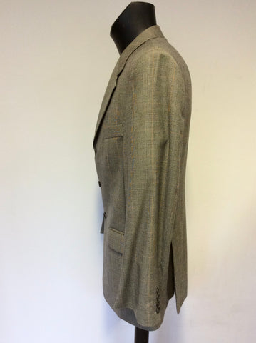 MAGEE BLACK & GREY PRINCE OF WALES CHECK WOOL SUIT SIZE 42 R