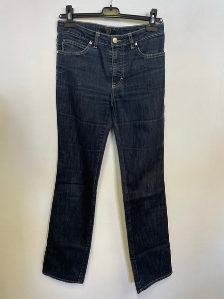 DAKS DARK BLUE DENIM STRAIGHT LEG JEANS SIZE 8