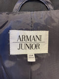 BOYS ARMANI JUNIOR NAVY BLUE 100% WOOL TROUSER SUIT AGE 13/ 160 CMS