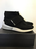 KENDALL + KYLIE BRAX BLACK HIGH TOP TRAINERS SIZE 6/39