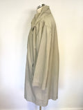 THE MASAI COMPANY BEIGE COTTON ZIP UP JACKET SIZE M