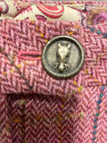 NESS STRAWBERRY PINK 100% WOOL TWEED BREECHES SIZE 16