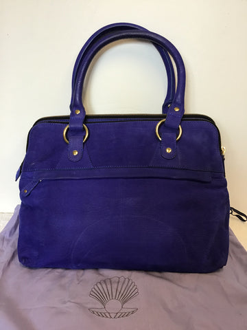 MODALU PIPPA AZTEC BLUE LEATHER TOTE BAG