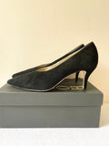 HOBBS BLACK SUEDE HEEL COURT SHOES SIZE 8/42