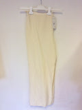 BRAND NEW ARTIGIANO IVORY SILK & LINEN JACKET & TROUSER SUIT SIZE 20