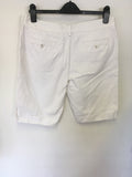 RALPH LAUUREN SPORT WHITE COTTON CHINO SHORTS SIZE 10 UK 14