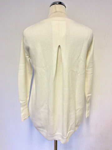 MARKS & SPENCER AUTOGRAPH IVORY CASHMERE JUMPER SIZE 10