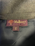MULBERRY BROWN WOOL PENCIL SKIRT SIZE 10