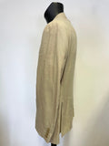 BLAZER TAILORING CREAM LINEN SINGLE BREASTED SUIT SIZE 42R/ 36W