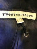 TWENTY8TWELVE BLACK WOOL BLEND TURPIN JACKET SIZE 10