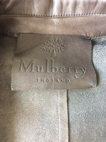 MULBERRY BROWN SOFT LEATHER SHIRT/ JACKET SIZE 12