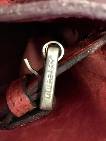 MULBERRY BAYSWATER LARGE TERRACOTTA RED LEATHER TOTE BAG