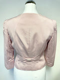 PHASE EIGHT PINK 3/4 SLEEVE SPECIAL OCCASION FITTED JACKET SIZE 14