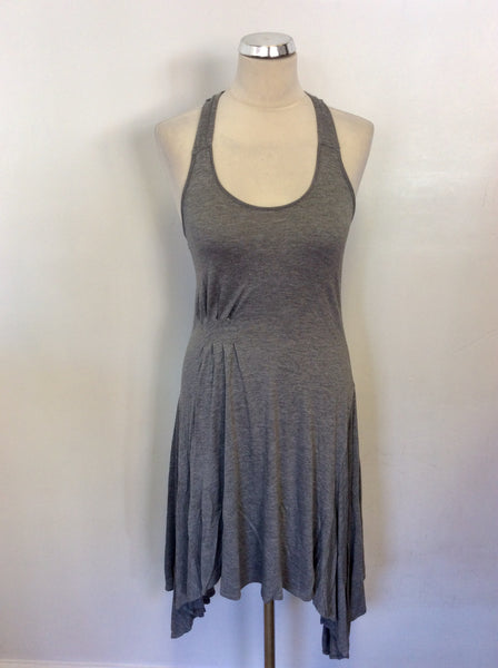 WHISTLES LIGHT GREY TWISTED RACER BACK DRESS SIZE 6
