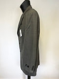 BRAND NEW CALVIN KLEIN BLACK & GREY WEAVE 100% WOOL SUIT SIZE 44R/ 36W/ 32L