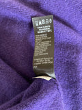 MARKS & SPENCER AUTOGRAPH CASHMERE PURPLE  BOAT NECKLINE JUMPER SIZE 12
